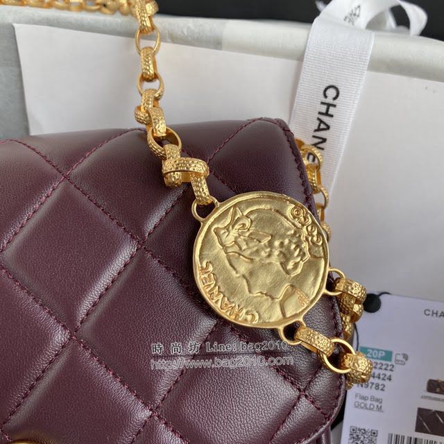 Chanel女包 香奈兒專櫃最新款大號鏈條女包 Chanel限量版金幣包 AS2222大號  djc4209